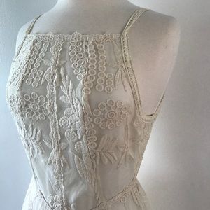 Dreamy Boho Hippie Backless Lacey Maxi Dress